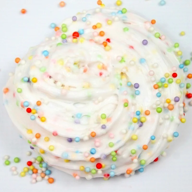 Rainbow Sprinkle Slime สูตรสไลม์เกล็ดน้ำตาลสีรุ้ง ทำเองง่ายๆ ไม่ต้องง้อใคร