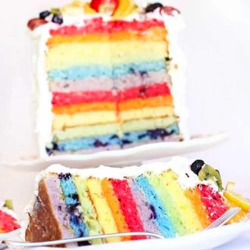 ไอเดียชวนฟาดเรียบ!! 20 เค้กสวยสไตล์ Rainbow Layer เอาใ้ห้สุด แล้วทานอีกๆ จ้า