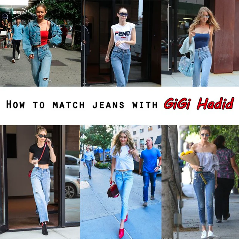 ส่องแฟชั่นแมทช์กางเกงยีนส์กับนางแบบสาว "Gigi Hadid"