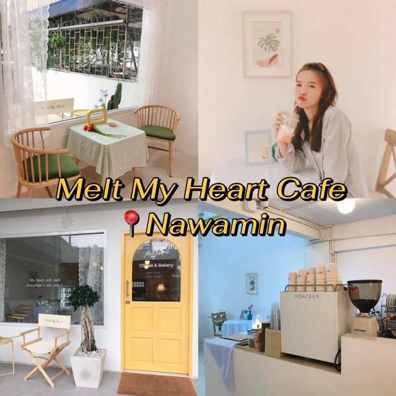 Melt My Heart Cafe คาเฟ่มินิมอลสไตล์เกาหลีย่านนวมินทร์