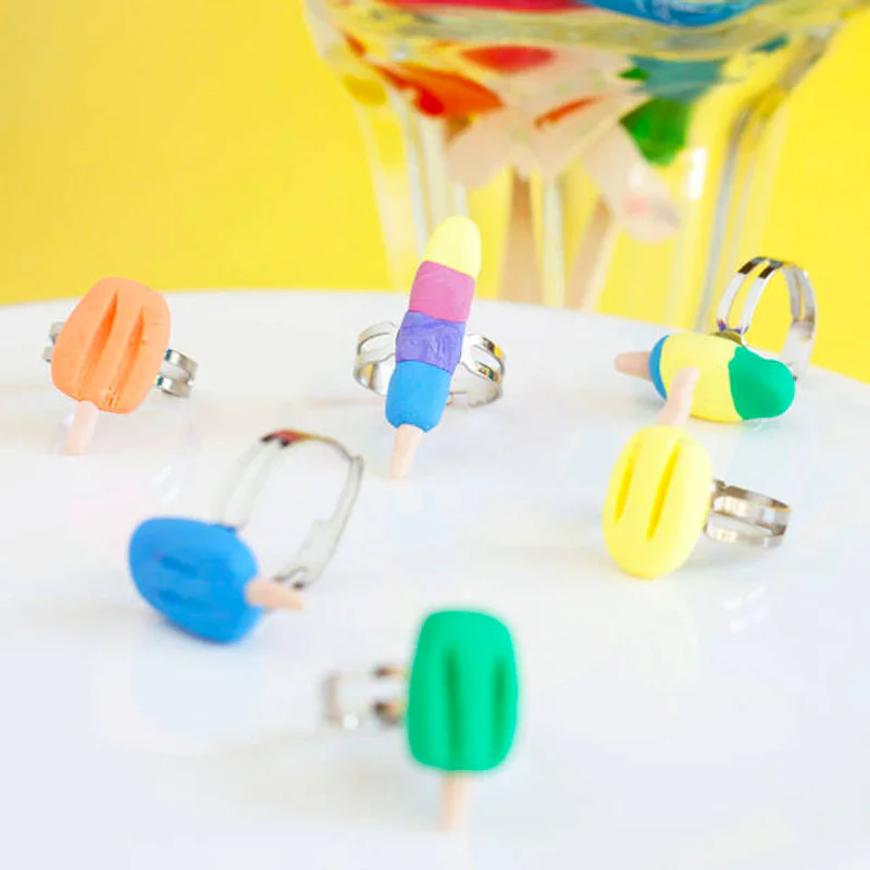 DIY Popsicle Rings แหวนไอติมมุ้งมิ้งต้อนรับซัมเมอร์