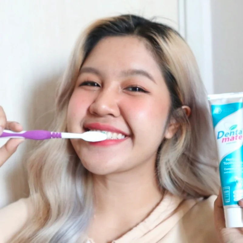 Dentamate ยาสีฟันlสมุนไพร ยาสีฟันช่วยฟันขาว กลิ่นปากหอมสดชื่น~