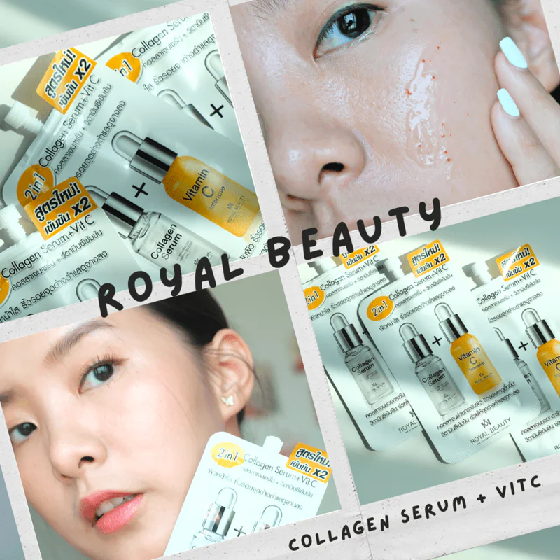 รีวิวเซรั่มผิวใสในตำนาน วิตซีขายดีอันดับ 1 Royal Beauty Collagen Serum + VitC  หน้าเด้งฉ่ำวาวไม่หยุด!