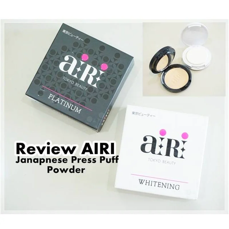 Review : แป้งถูกและดีมีอยู่จริง!!! AIRI Japanese Pressed Puff Powder